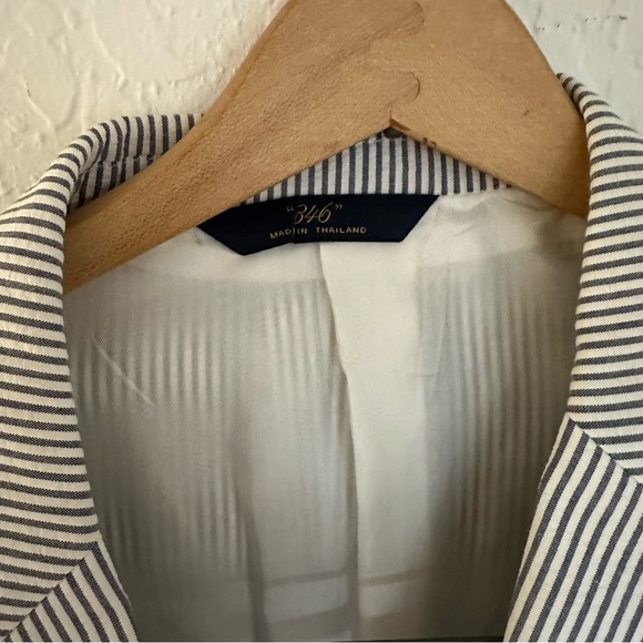 NWOT Brooks Brothers 346 Seersucker Sports Coat Suit Jacket Blazer 44L - Picture 4 of 7